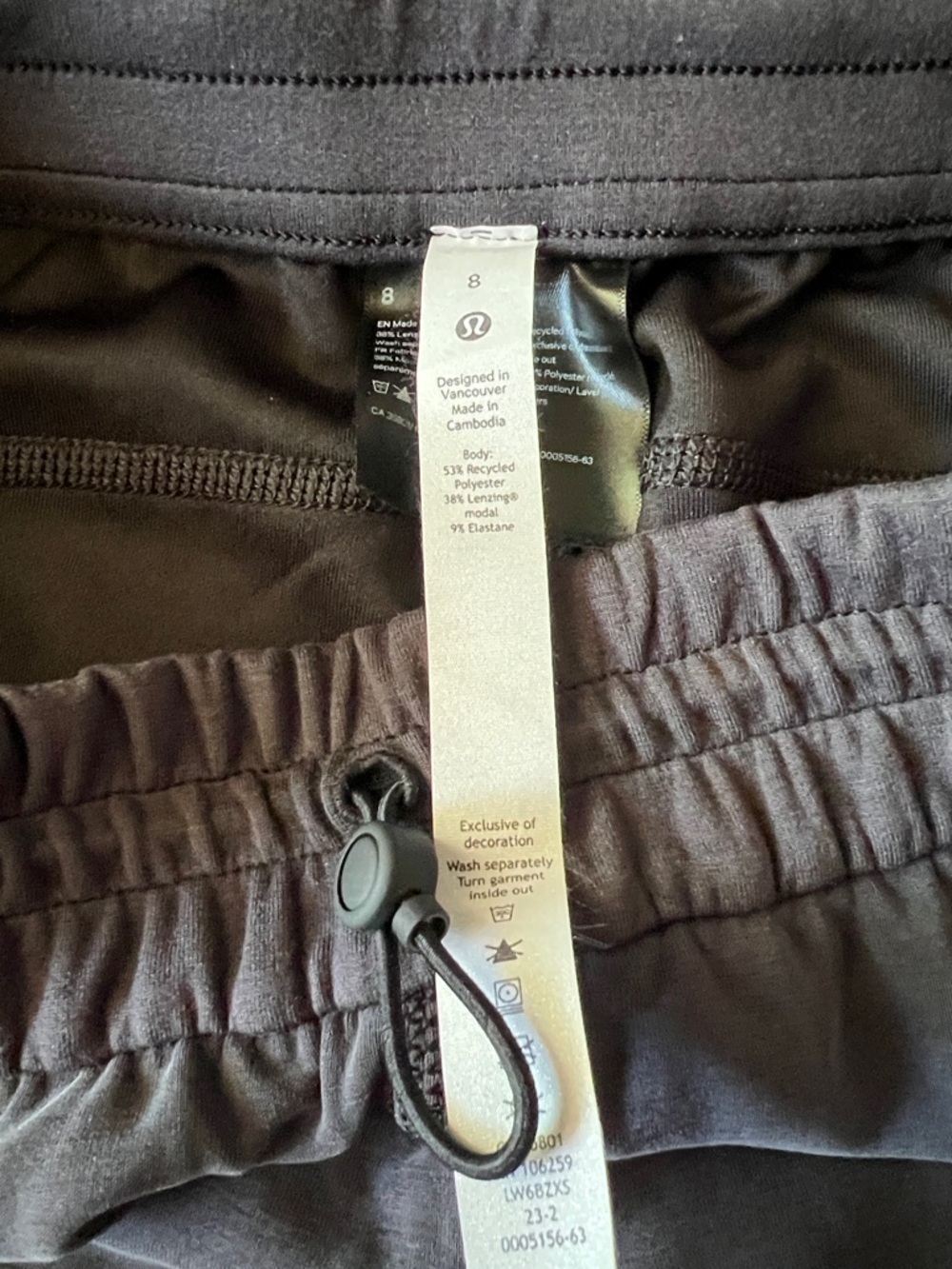 NWT Lululemon Softstreme HR Straight Leg Crop Pants - Black Sz 8 - Picture 5 of 10